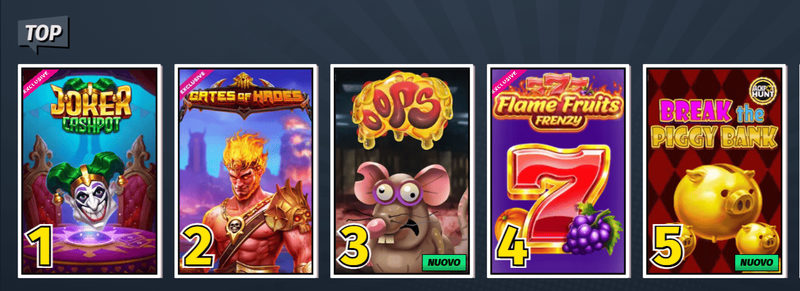 Slot popolari disponibili su AllySpin Casino