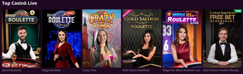 Giochi live popolari su Malina Casino con roulette e blackjack dal vivo